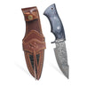 Custom Handmade Damascus Steel Hunting knife - Hand Forged Camping Knife - Gift For Him