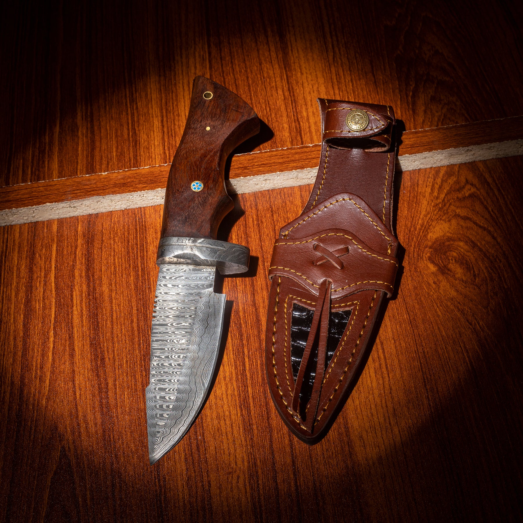 Copy of Custom Handmade Damascus Steel Hunting knife - Hand Forged Camping Knife - Gift For Him