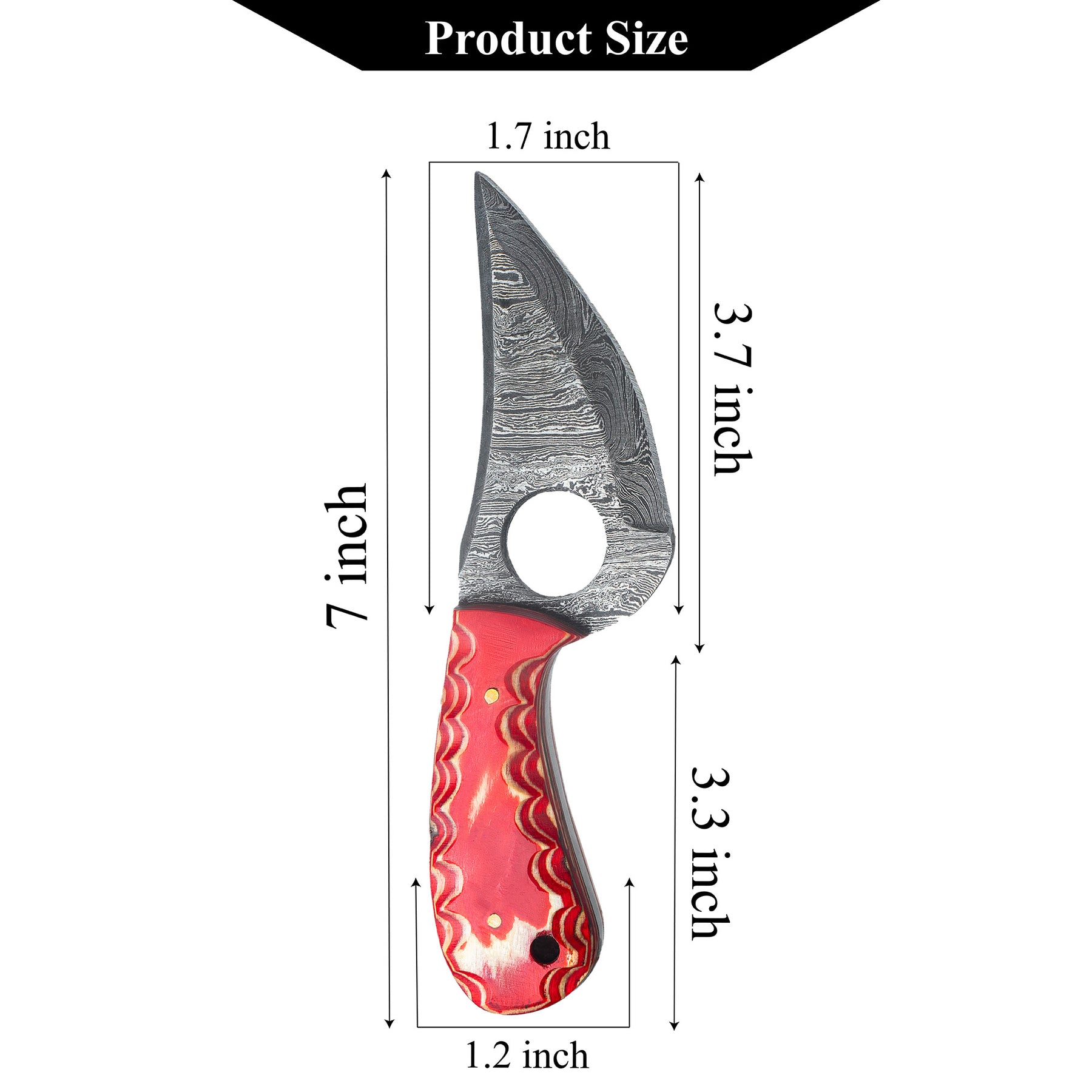 Custom Handmade Damascus Steel Hunting knife