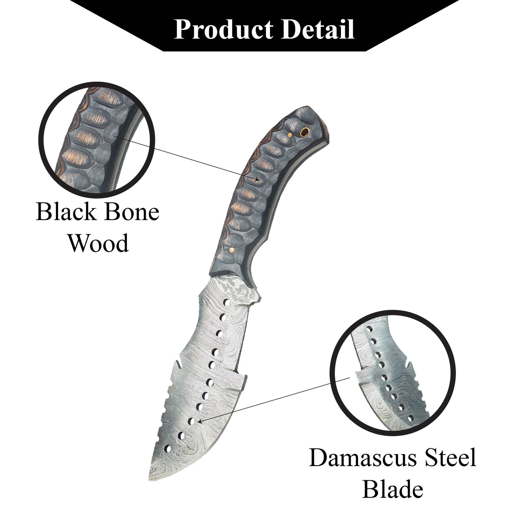 Custom Handmade Damascus Steel Hunting knife - Hand Forged Camping Knife - Gift For Him (Copy)