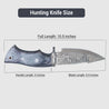 Custom Handmade Damascus Steel Hunting knife - Hand Forged Camping Knife - Gift For Him