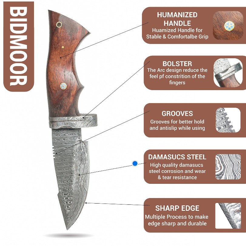 Handmade Damascus Steel Hunting knife