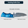 Custom Handmade Damascus Steel Hunting knife - Hand Forged Camping Knife - Gift For Him